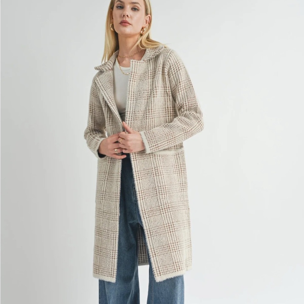 Sage the Label Houndstooth Coat